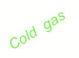 Text Box: Cold  gas