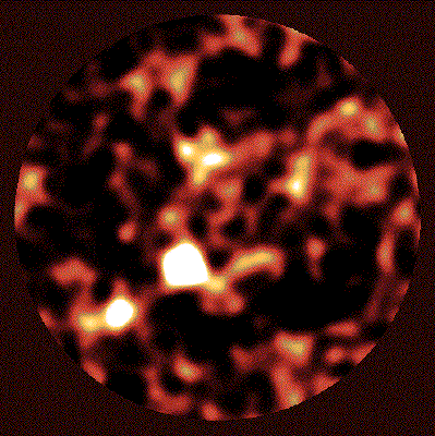 SCUBA image of Hubble Deep Field
