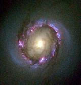 A Bright Ring Of Star Birth Around A Galaxy's Core
