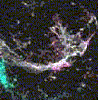 Supernova remnant in Large Magellanic Cloud