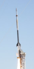 The MOSES rocket at its launch