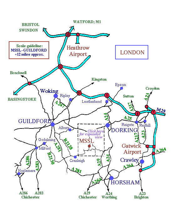 Road map around MSSL