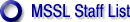 MSSL Staff List