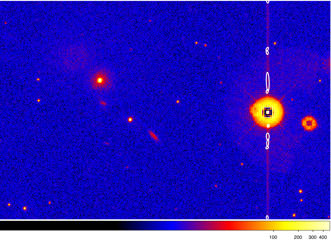 Candidate source detections within the vicinity of a readout streak