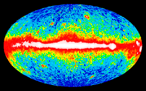 Gamma Ray Burst sky map: NASA, Compton Gamma 